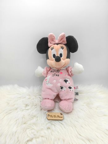 Doudou Peluche Minnie Rose Hello Star moutons Phosphorescente