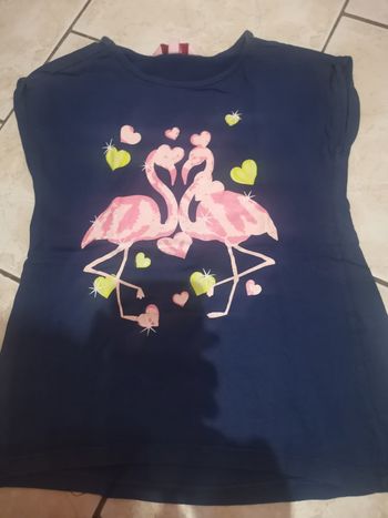 T-shirt fille 7 ans Ovs Flamant rose