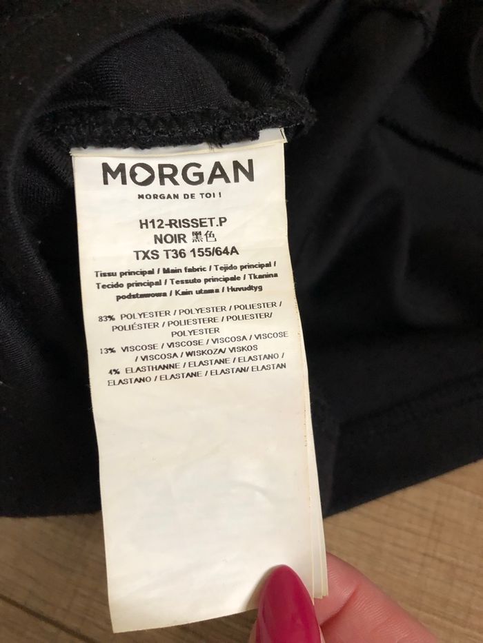 Robe noire sans manches Morgan taille XS bon état (présence de bouloches) - photo numéro 10