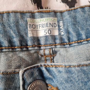 Jean neuf kiabi 50 boyfriend effet usé