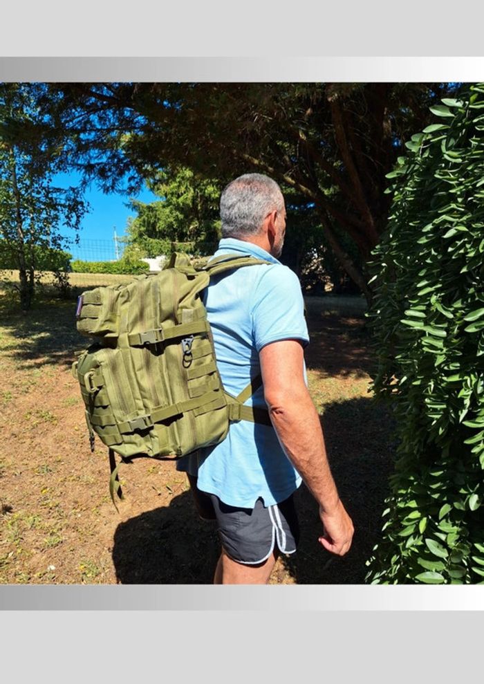 Sac à dos tactique 50L – Vert militaire, rando, outdoor & survie - photo numéro 5