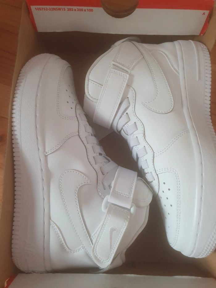Nike Air Force 1 Mid "full white"(36) - photo numéro 12