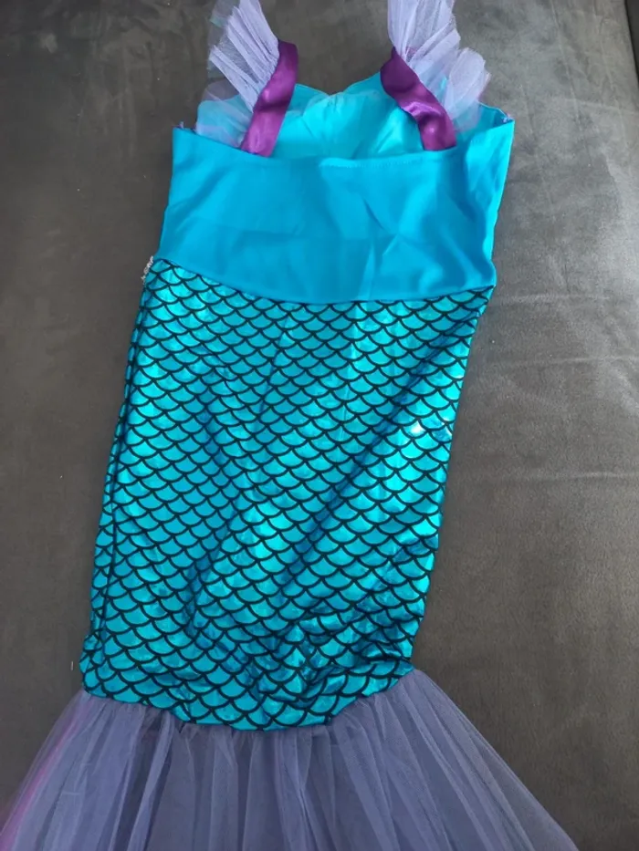 Robe déguisement ariel petite sirène 4 ans - photo numéro 3