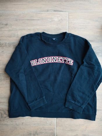 Sweat "Blondinette" Kiabi XL