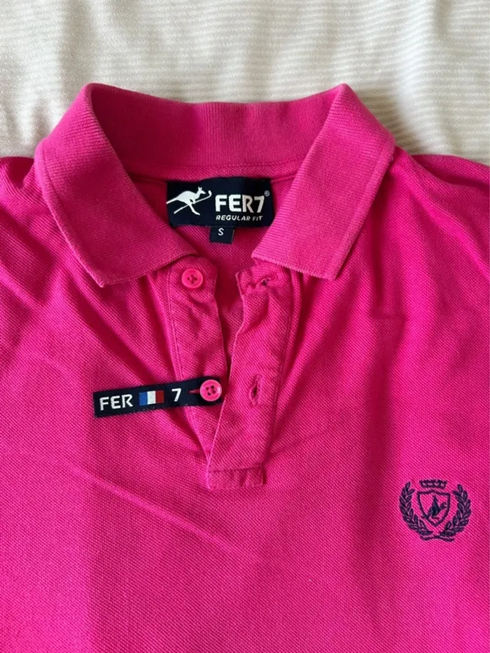 Polo rose fuchsia FER7 Taille S - photo numéro 2