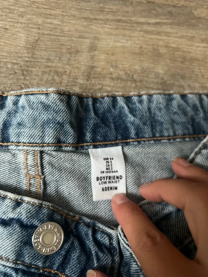 Jeans boyfriend taille haute - photo numéro 2