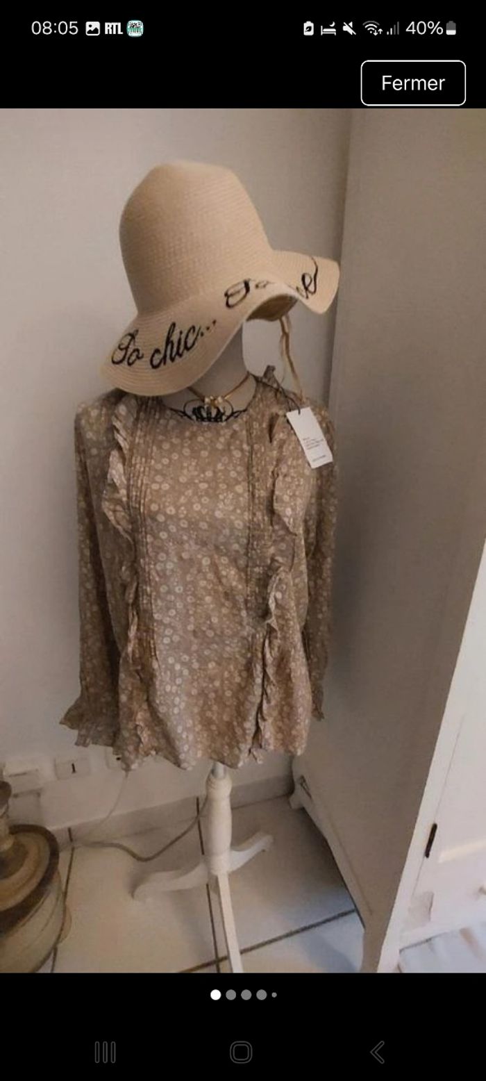 Chemisier blouse Léon & Harper taille M
pur coton bio - photo numéro 2