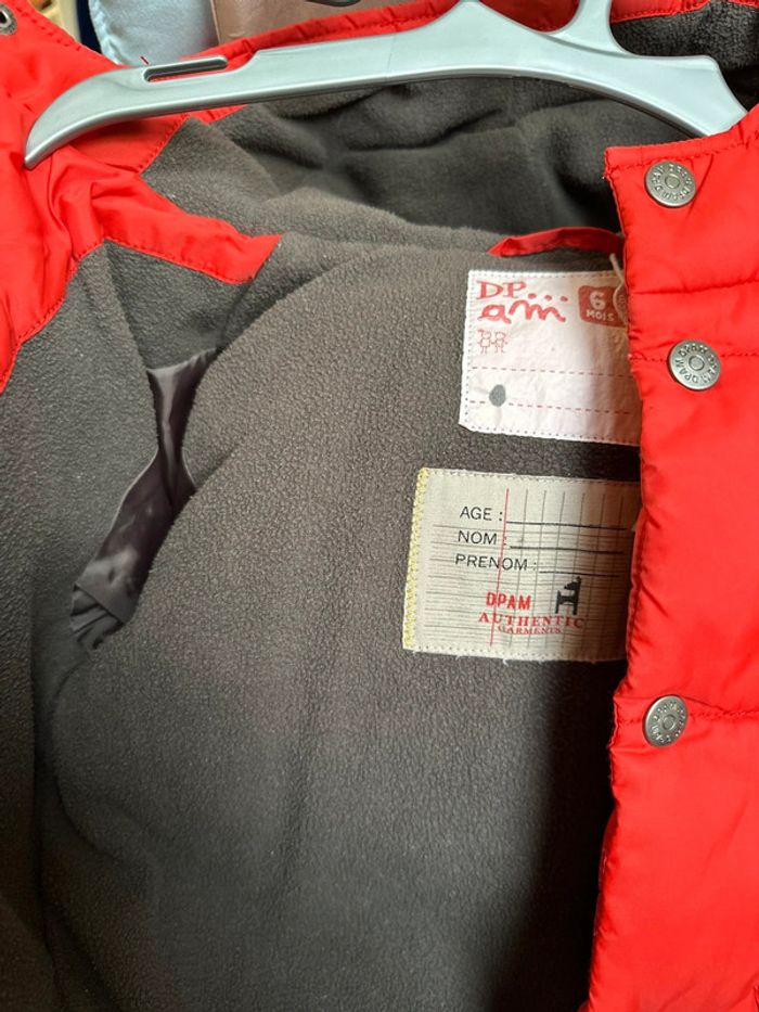 Doudoune polaire imperméable dpam 6 mois - photo numéro 4