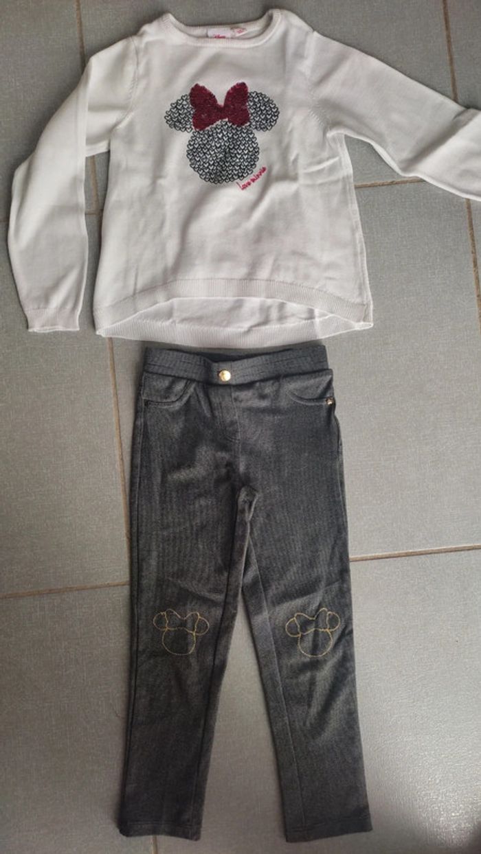 Ensemble pull et pantalon Minnie T.5-6 A