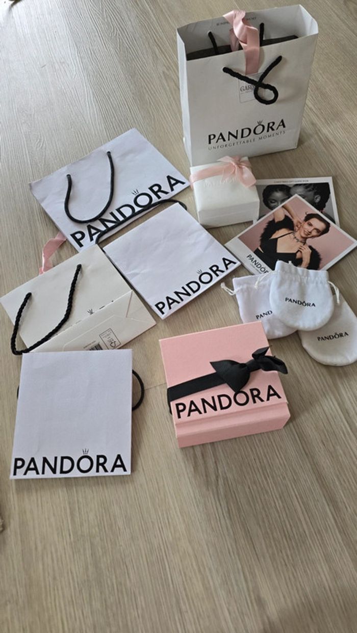 Lot sacs boîtes pochons pandora