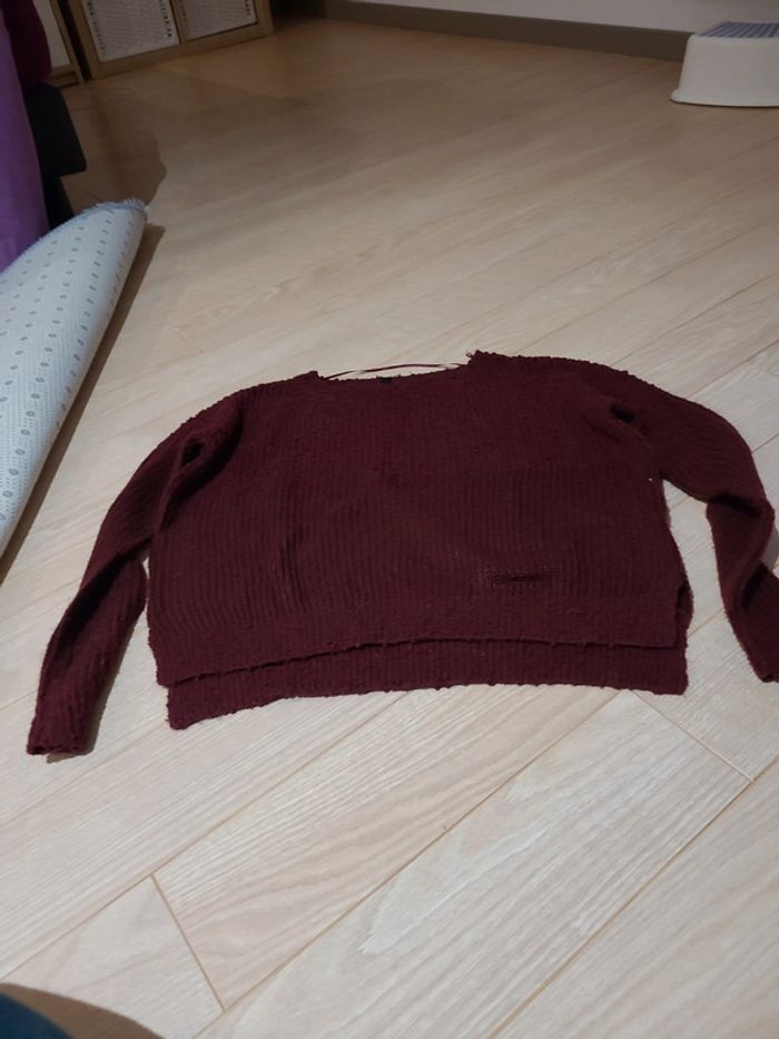 Pull maille chenille - photo numéro 2