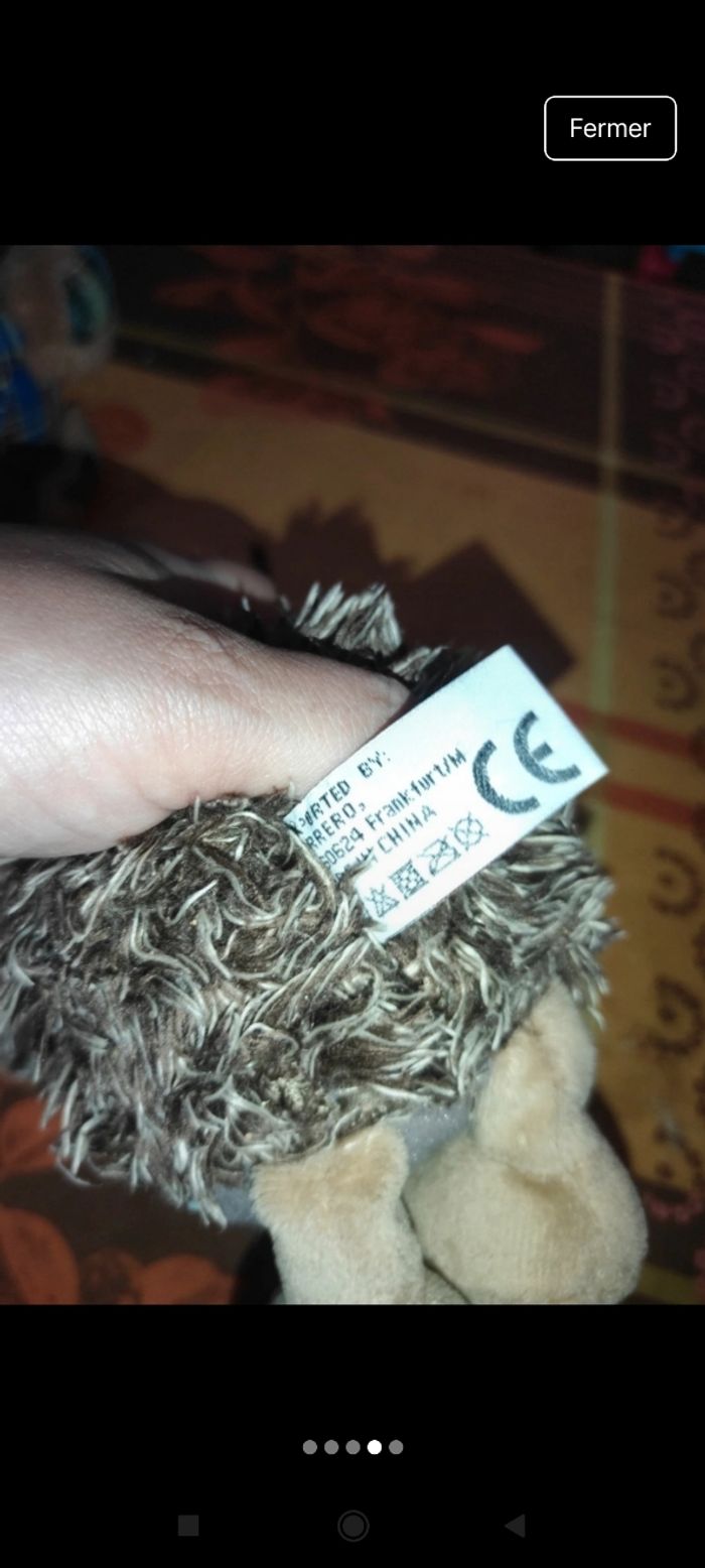 Petite peluche
Hérisson
J43 - photo numéro 4