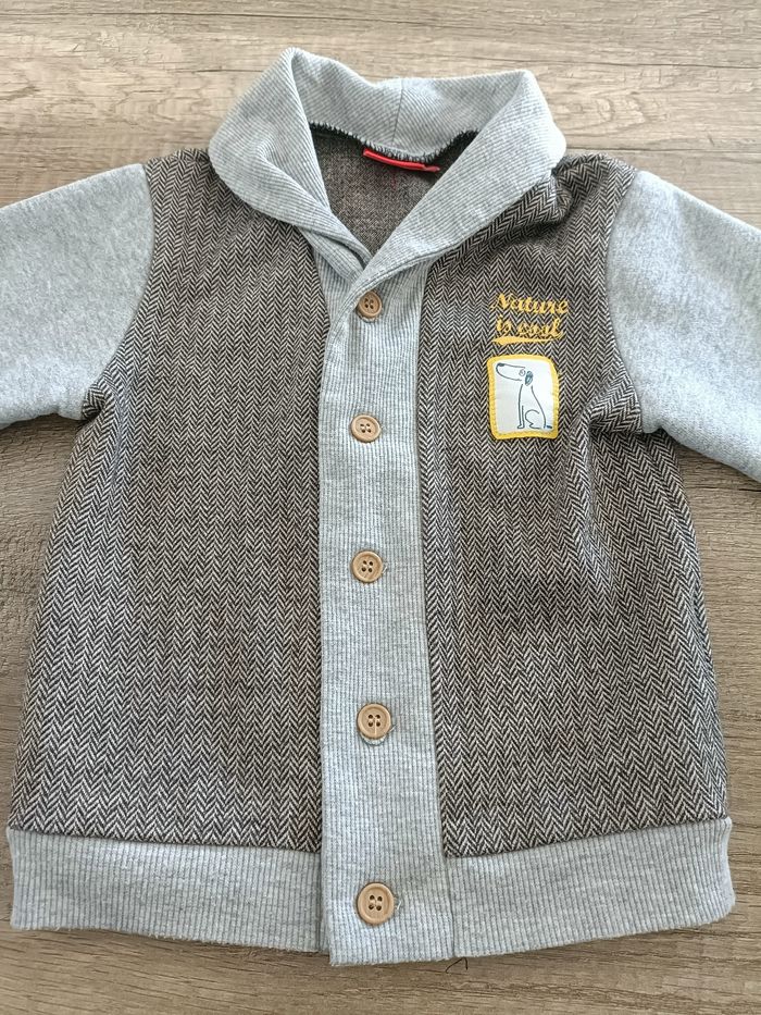 Lot de 2 gilets/vestes à boutons 24 mois - photo numéro 5