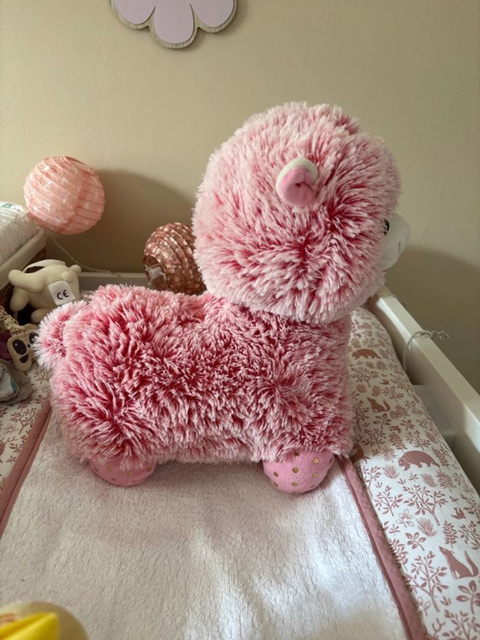 Peluche lama rose Choux Bidou - photo numéro 3