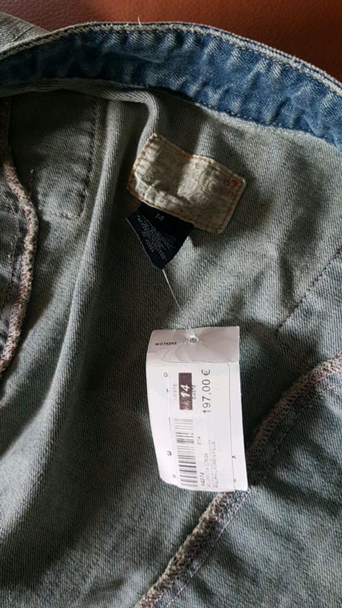 Veste jean fille neuve 14 ans - photo numéro 4