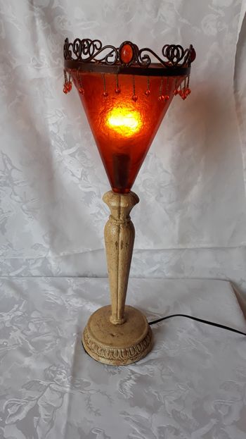 Faby27800 Lampe sur pied, Abat-jour couleur orange