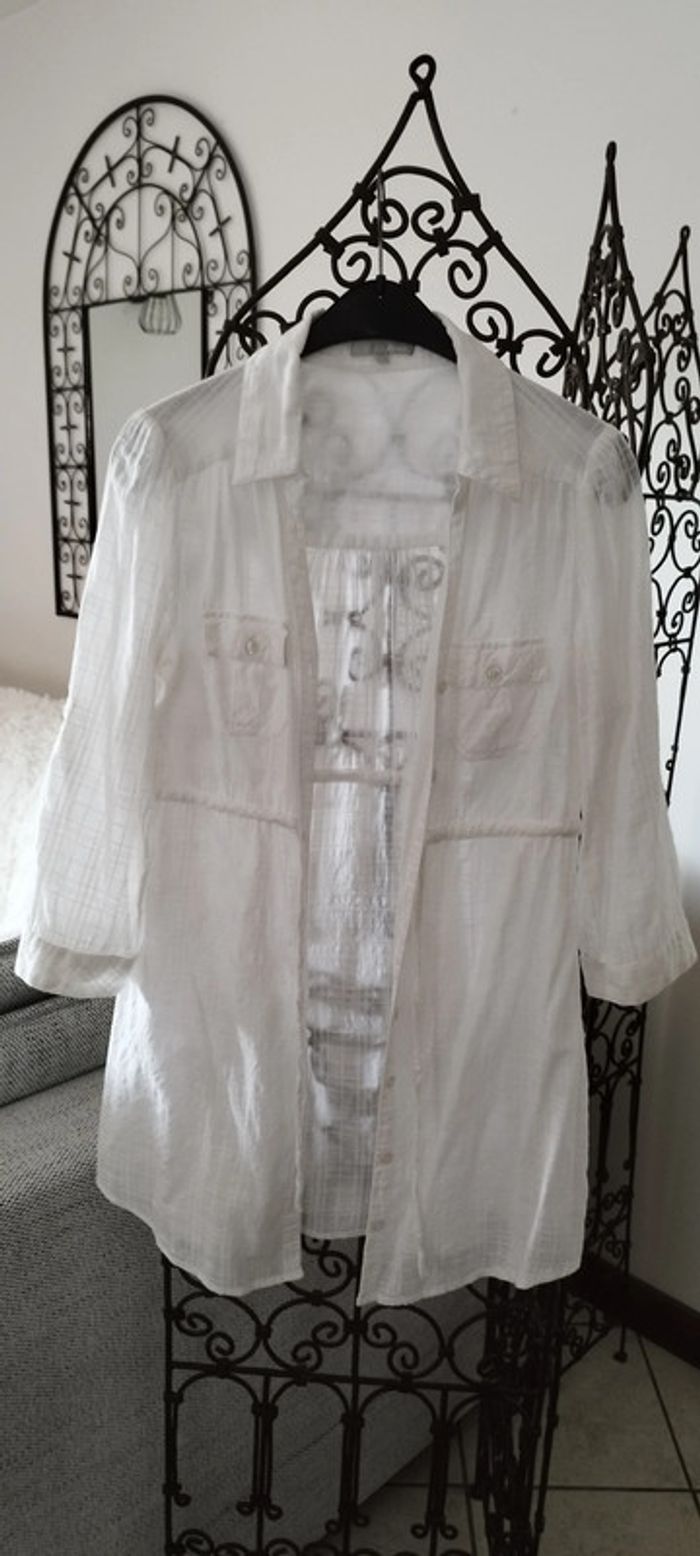 Chemise, tunique manches longues ou 3/4. Etam très bon état. Taille 2 - photo numéro 2