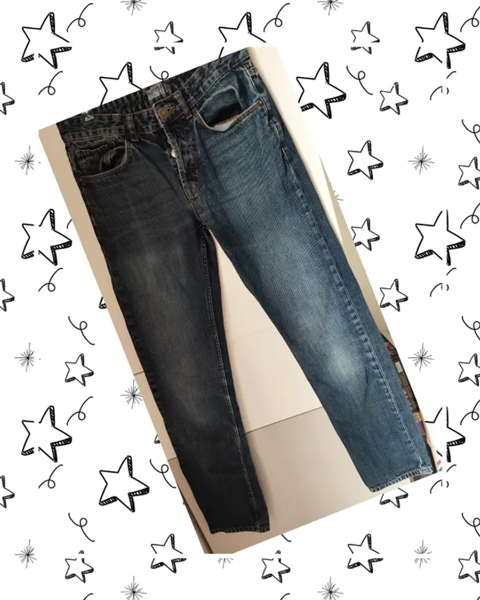 Jean homme regular kiabi – Bleu foncé – Taille 36/34L
