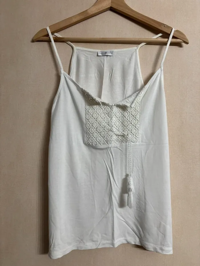 Débardeur blanc Taille M cache cache