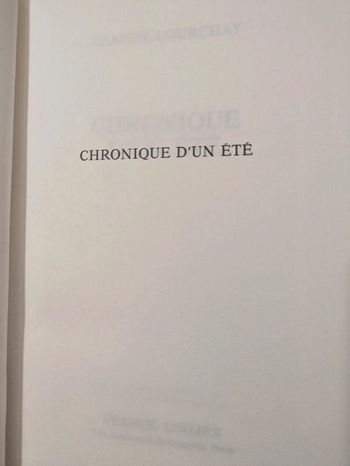 Chronique d'un été