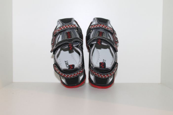 superbe sandales nus pieds noire et rouge 29 - photo numéro 4