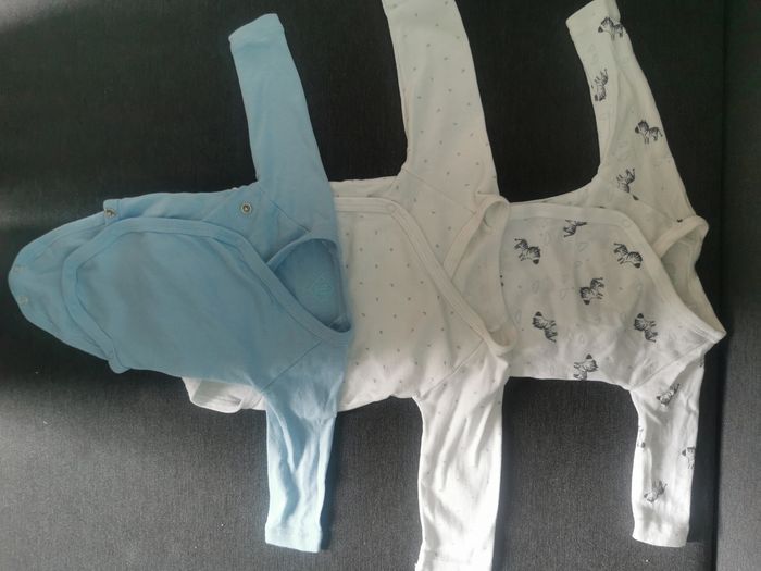 Lot de 3 bodys Tex Baby en taille 1 mois , très peu porté