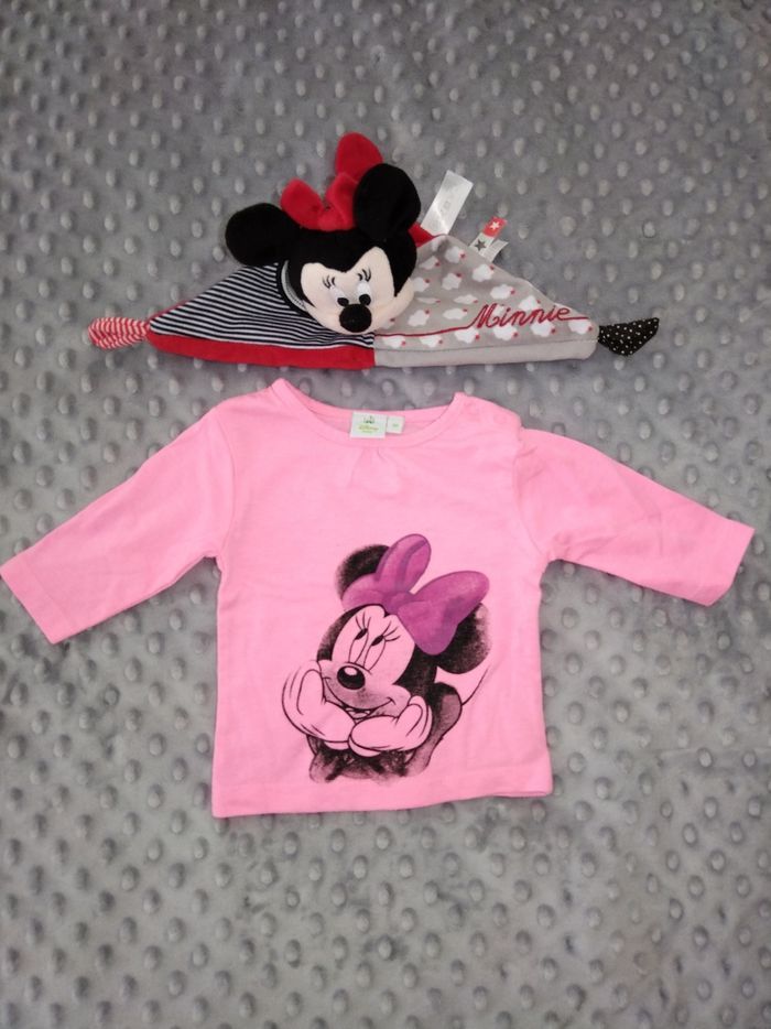 T shirt manche longue minnie