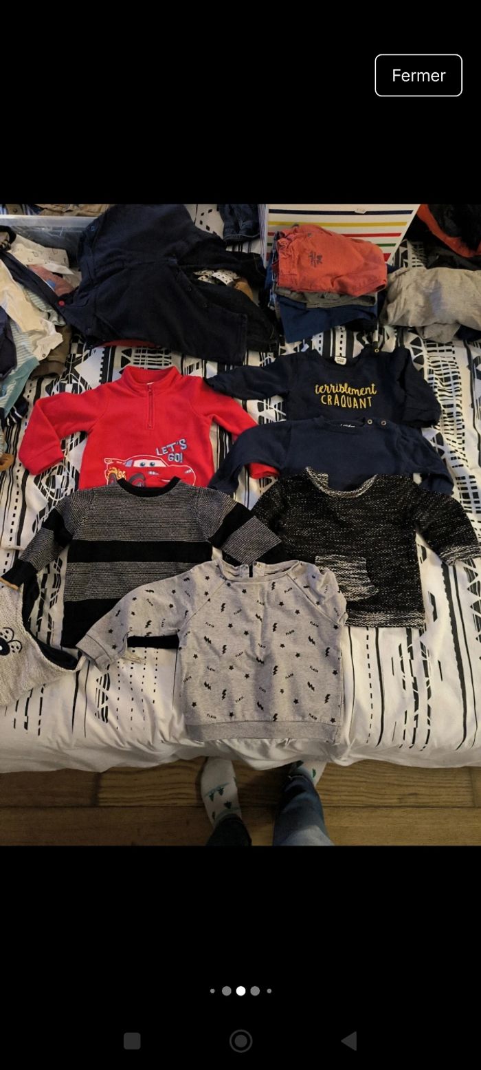 Gros lot vêtements garçon taille 18 mois - photo numéro 4