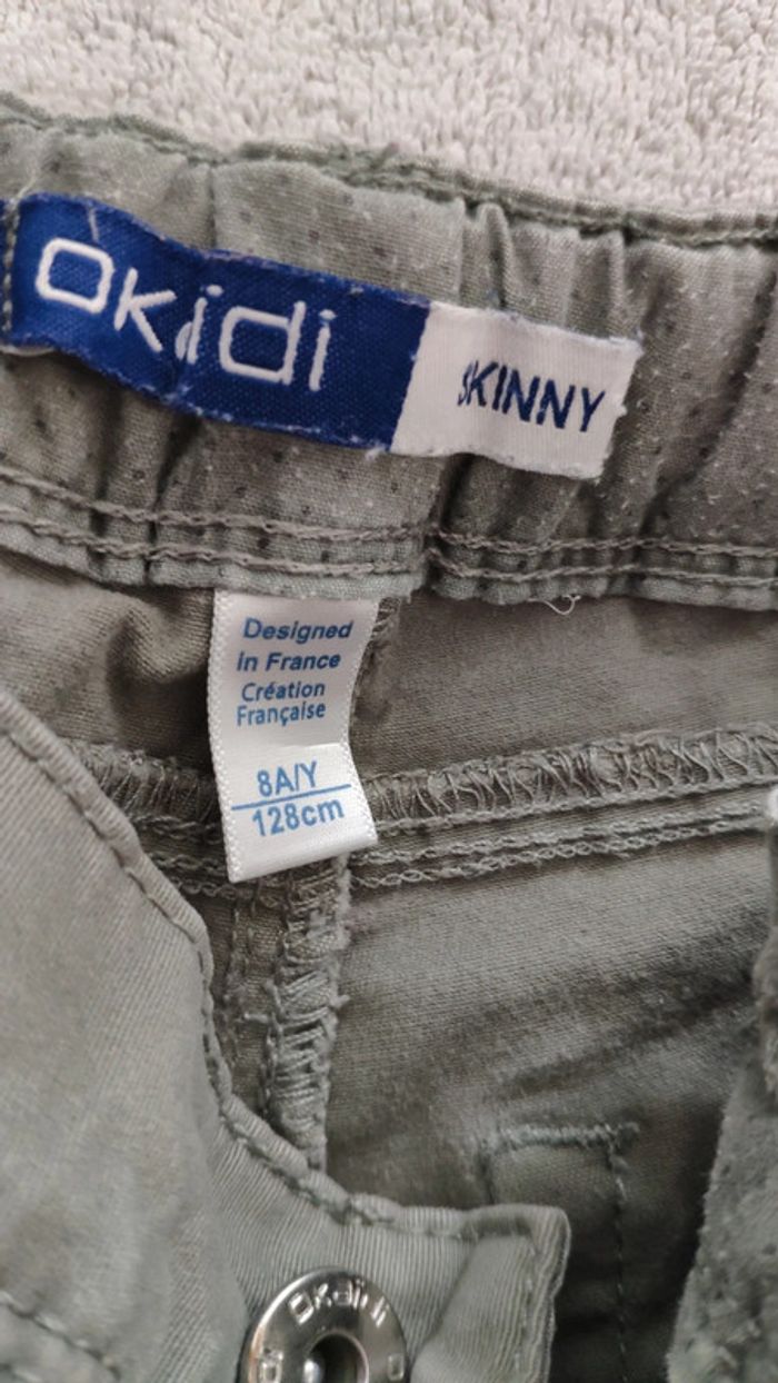Jean skinny 8 ans okaidi vert - photo numéro 3