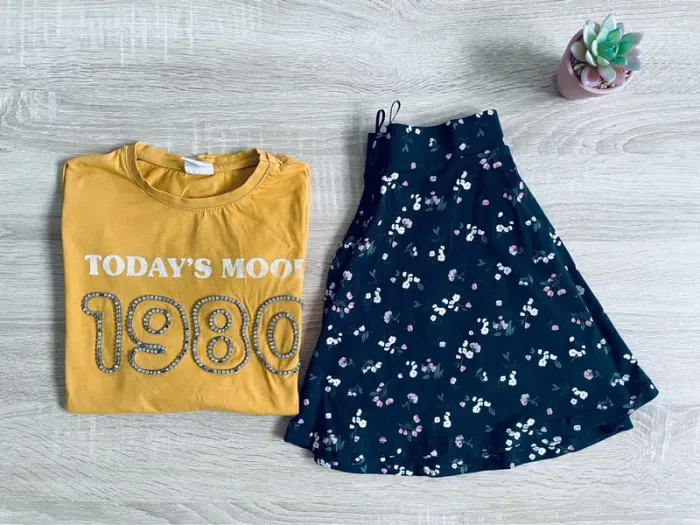 Zara Kids – Ensemble fille 9-8 ans (T-shirt + jupe) - photo numéro 7