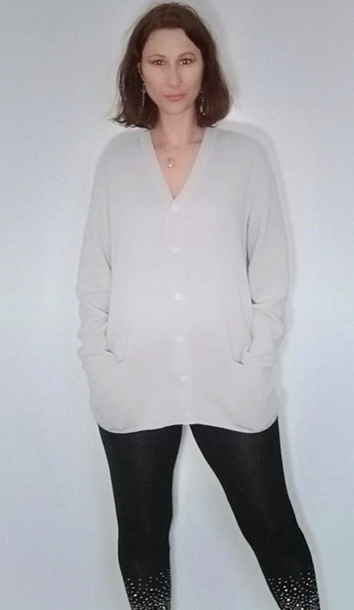 Gilet long vintage taille xl