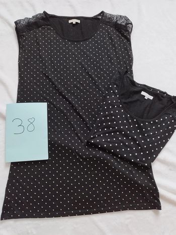 Lot chemise de nuit+ tee-shirt pyjama femme
