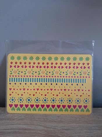 lot 2 pochoirs fleurs et chevaux