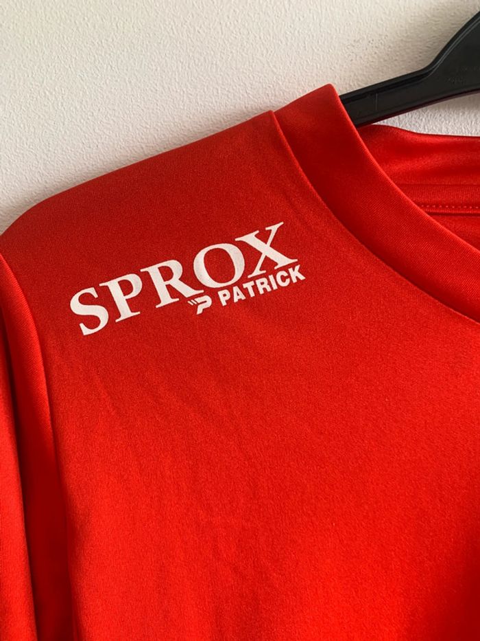 Maillot sport rouge Patrick 2XS polyester sans repassage foot/tennis/running/ - photo numéro 2
