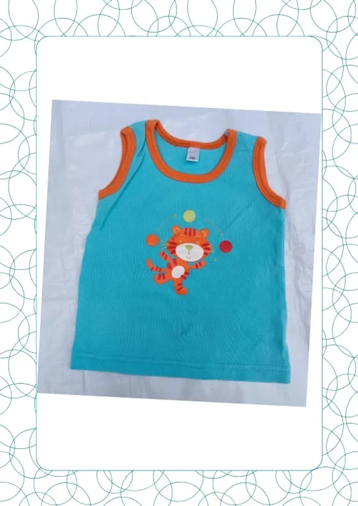 Tee shirt sans manche 6 mois