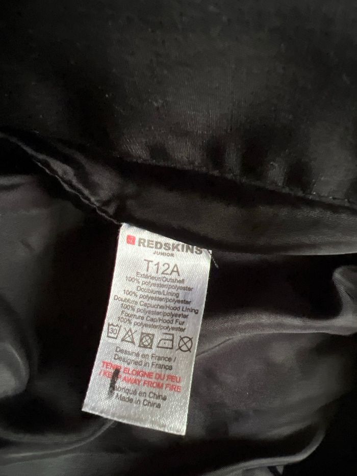 Manteau Redskins 12 ans état neuf - photo numéro 7