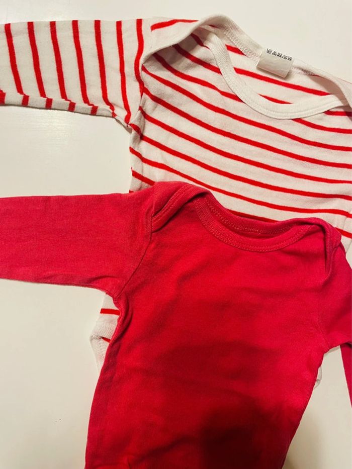 Lot bodies manches longues - 3 mois - photo numéro 2