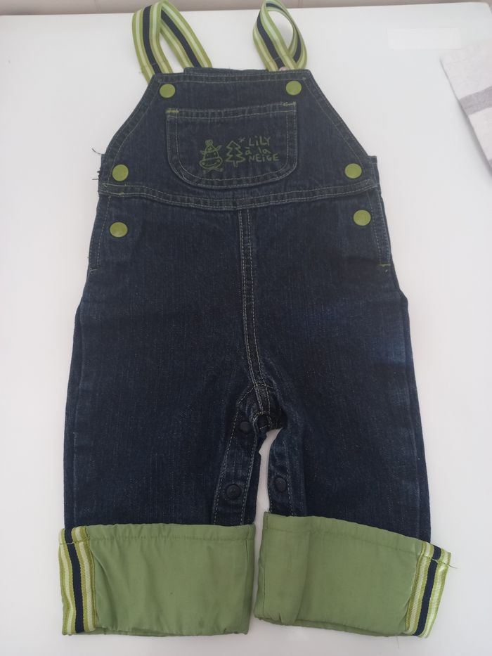 Salopette en jean pour bebe fille