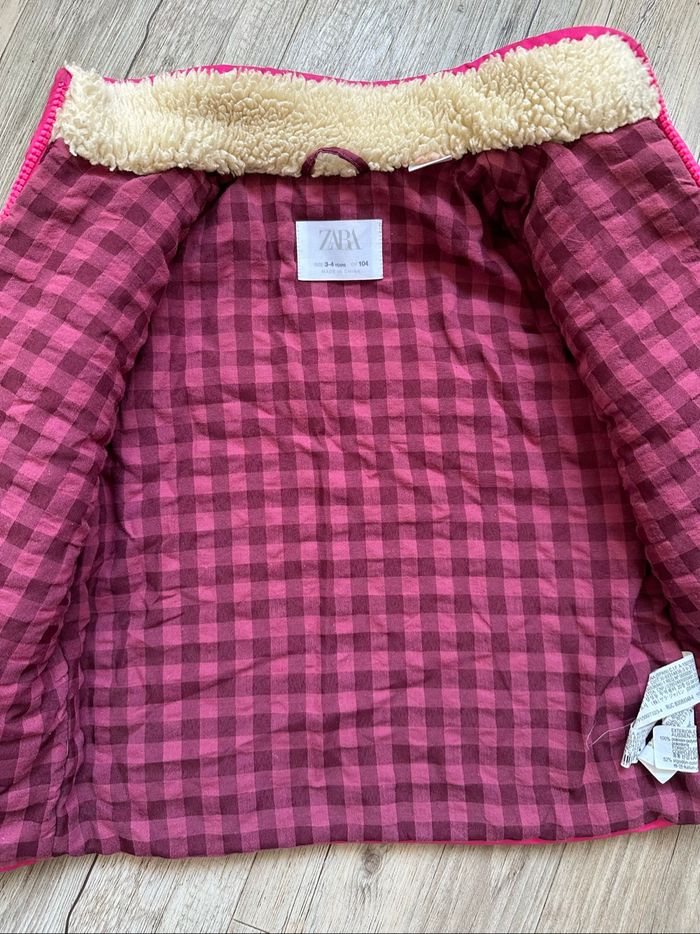 Veste Teddy polaire chaude Zara fille 3/4 ans - photo numéro 5