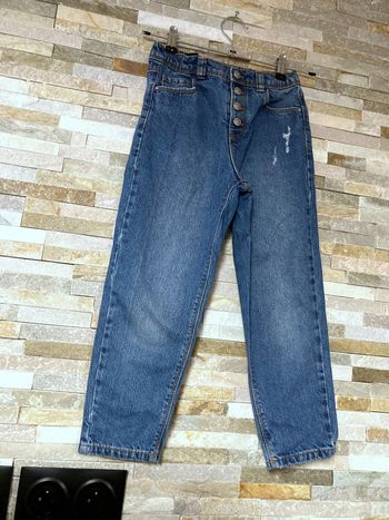 8ans jean large reglable