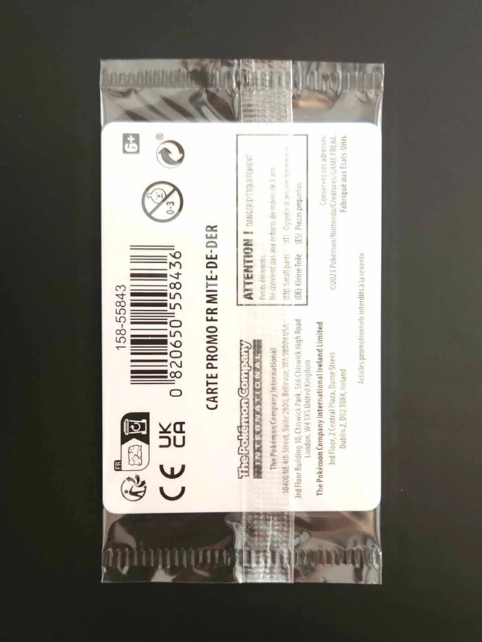 Carte Pokémon Lite de Fer Promo 028/182 Faille Paradoxe - photo numéro 2