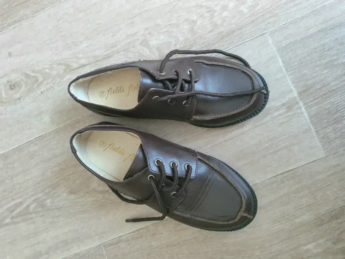 Chaussures de cérémonie marrons taille 34 - photo numéro 4