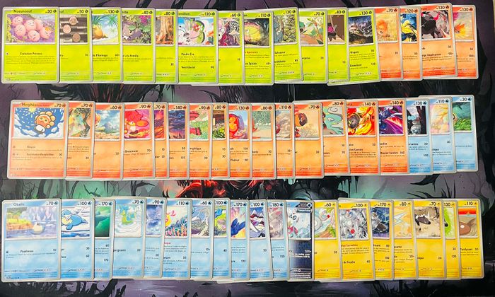 Lot de cartes 164 Pokémon Holos et Normales – Série Etincelles Déferlantes (SSP)