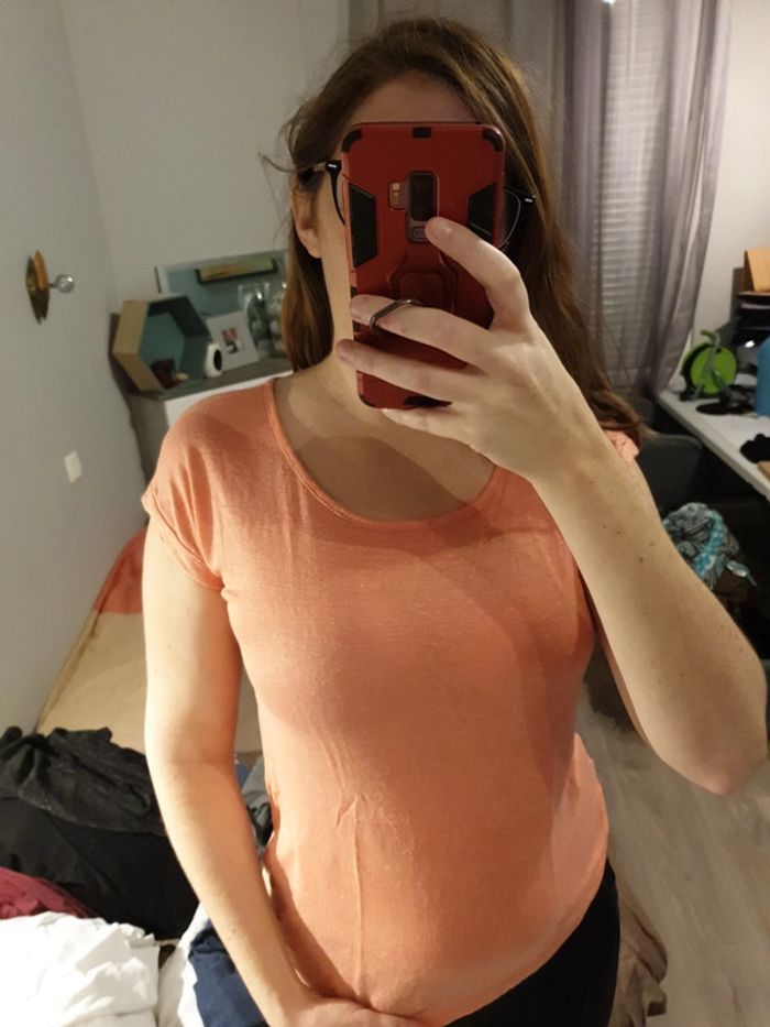 Tee shirt orange