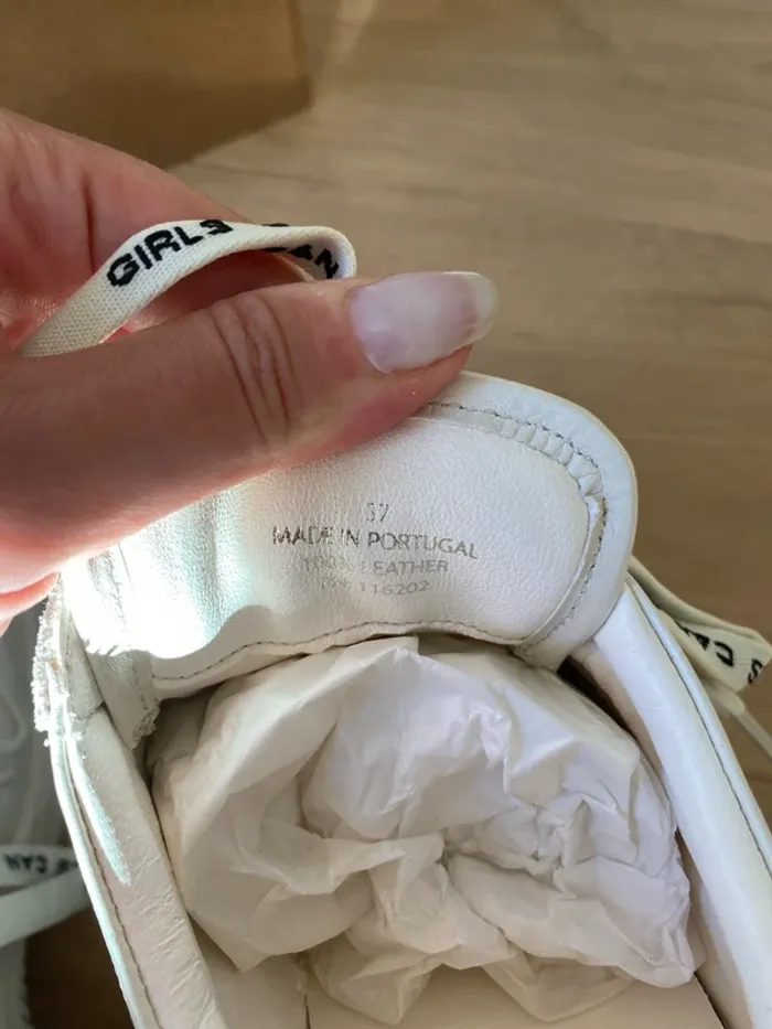 Basket Zadig et voltaire en cuir de chèvre taille 37 - photo numéro 9