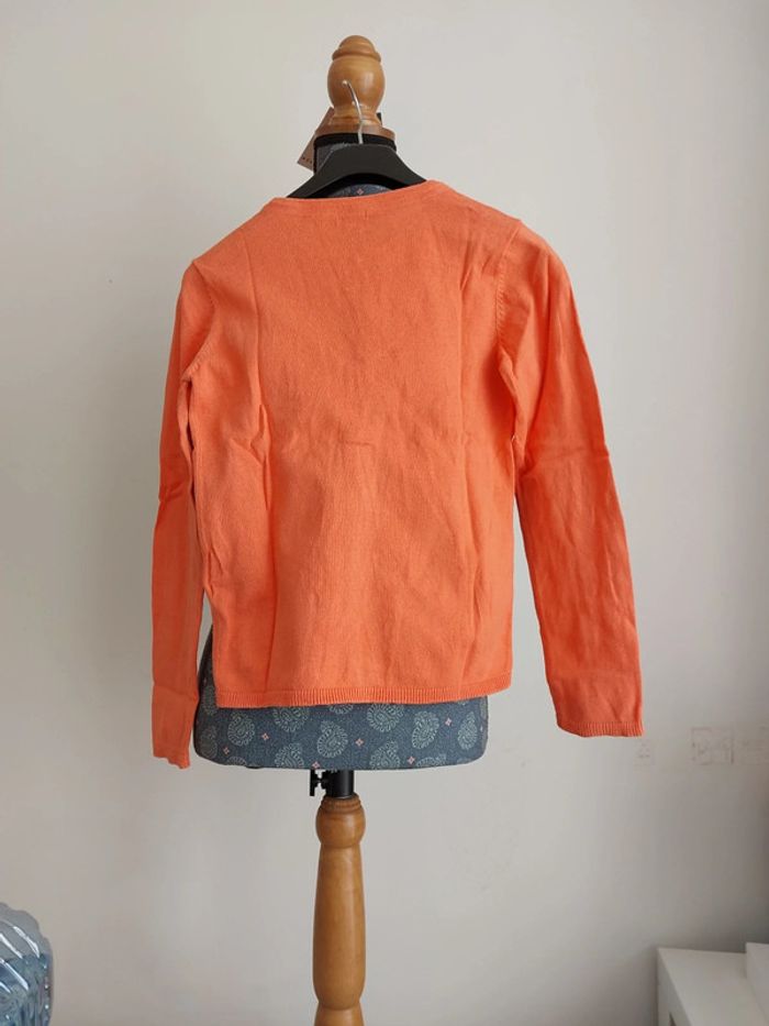 Gilet orange 10 ans Kiabi - photo numéro 2