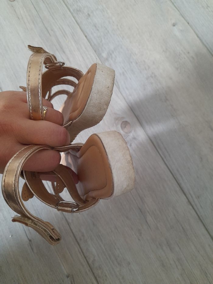 Sandales fille papillon doré 27 - photo numéro 5