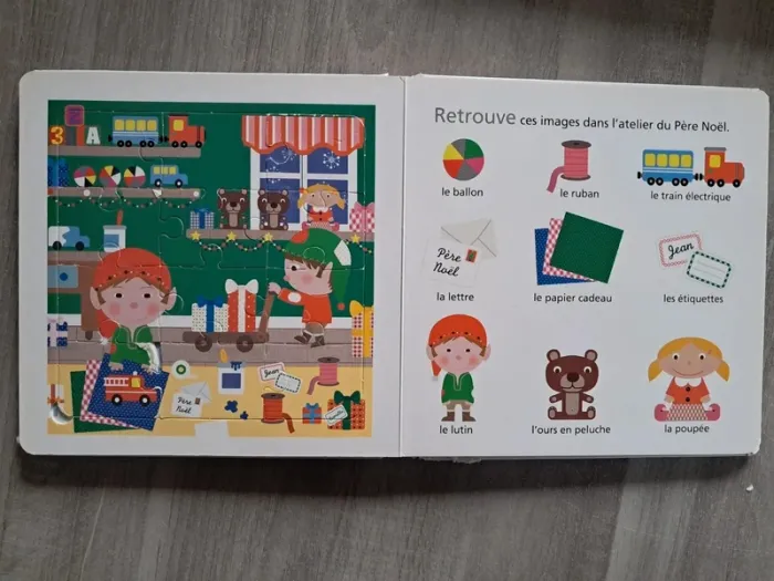 Livre mon imagier puzzle de Noël - photo numéro 6