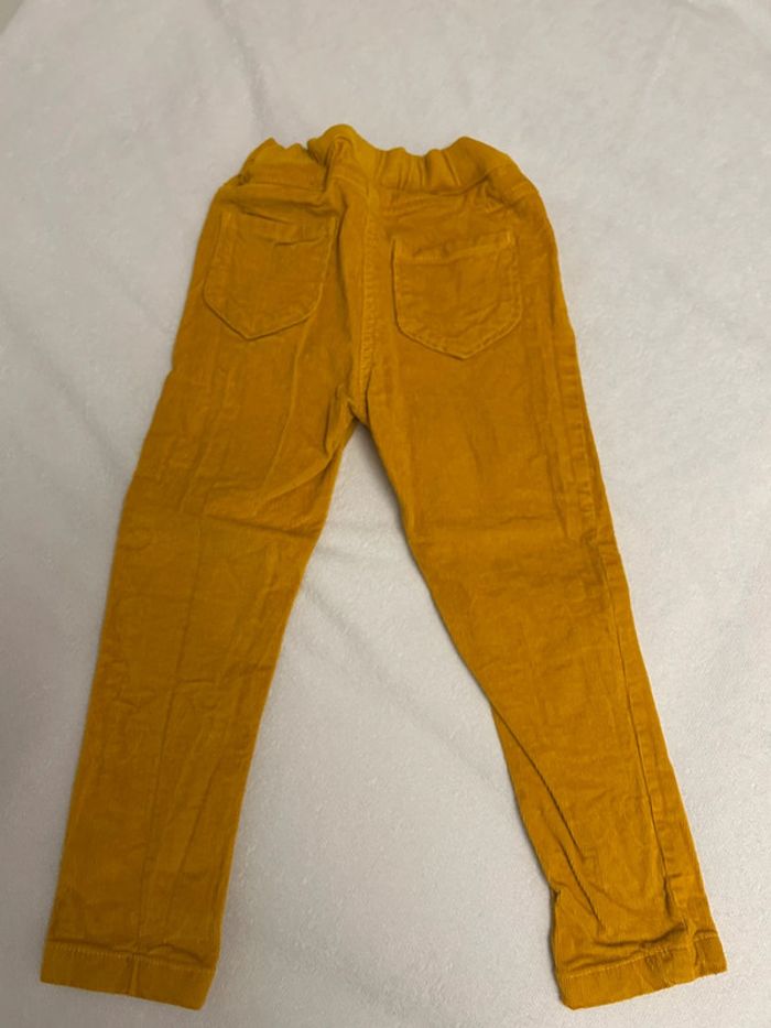 Pantalon velours moutarde 4ans - photo numéro 3