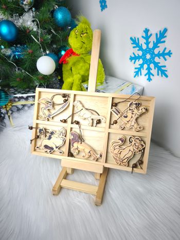 Décoration de Noël en bois - Disney - Simba (Le Roi Lion) - Parfait état